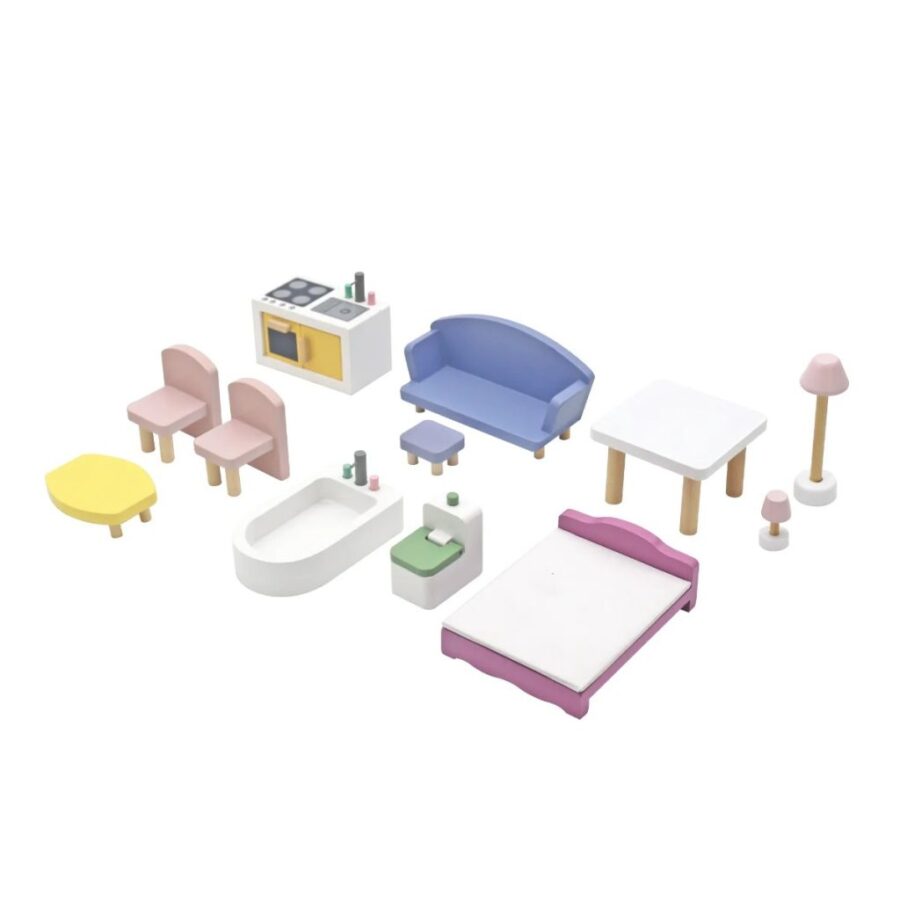 ⁦בית בובות לילדים דגם סנדי | W06A535⁩ – תמונה ⁦2⁩