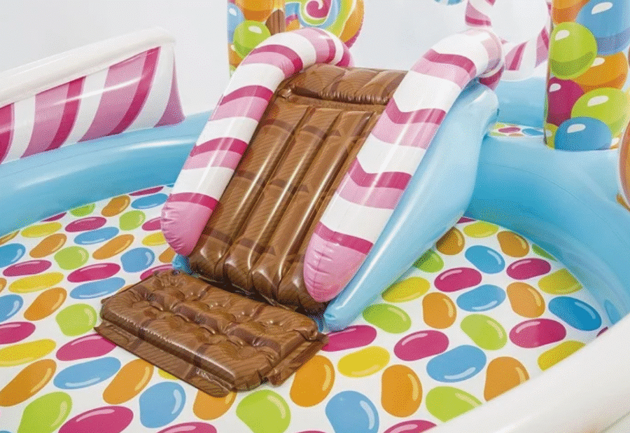 ⁦בריכת מתנפחת לילדים | טירת הסוכריות (295X191X130 סמ) INTEX⁩ – תמונה ⁦5⁩