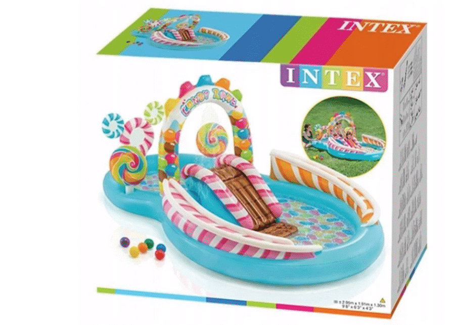 ⁦בריכת מתנפחת לילדים | טירת הסוכריות (295X191X130 סמ) INTEX⁩ – תמונה ⁦6⁩