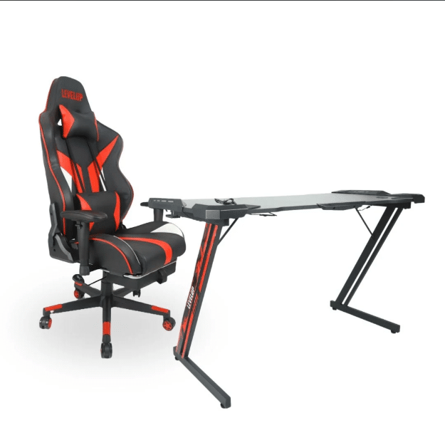 שולחן גיימינג + כיסא גיימינג BANDEL7038 מבית LEVEL UP שולחן גיימינג + כיסא גיימינג BANDEL7038 מבית LEVEL UP – תמונה 1