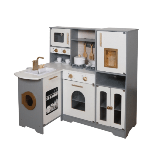 מטבח פינתי אלקטרוני דורון אפור לילדים W10C968BN