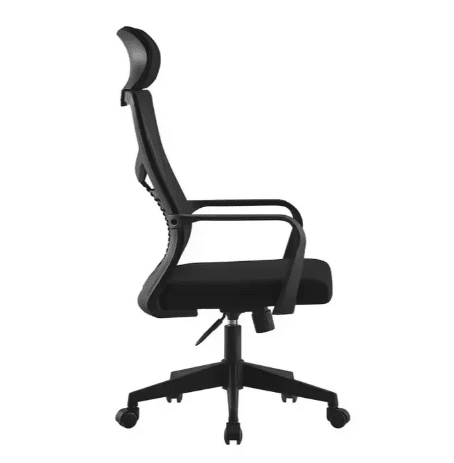 כיסא מנהלים ארגונומי אלגנטי עם ידיות בצבע שחור LIAN