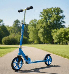 קורקינט מתקפל גלגלים גדולים (200 מ"מ) בצבע כחול DERBY200B מבית DERBY